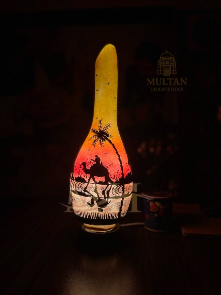 Camel Skin Surahi Lamp